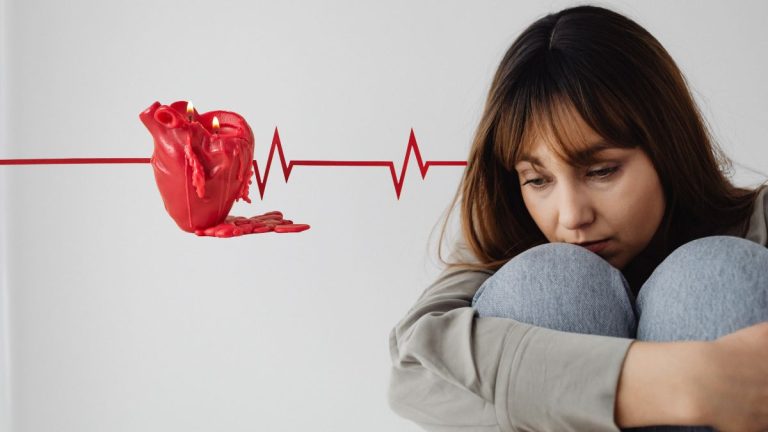 femme depressive avec coeur malade